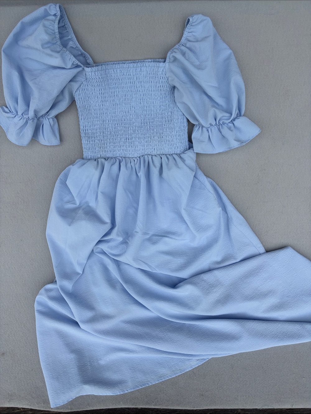 Altar'd State Light Blue Smocked Top